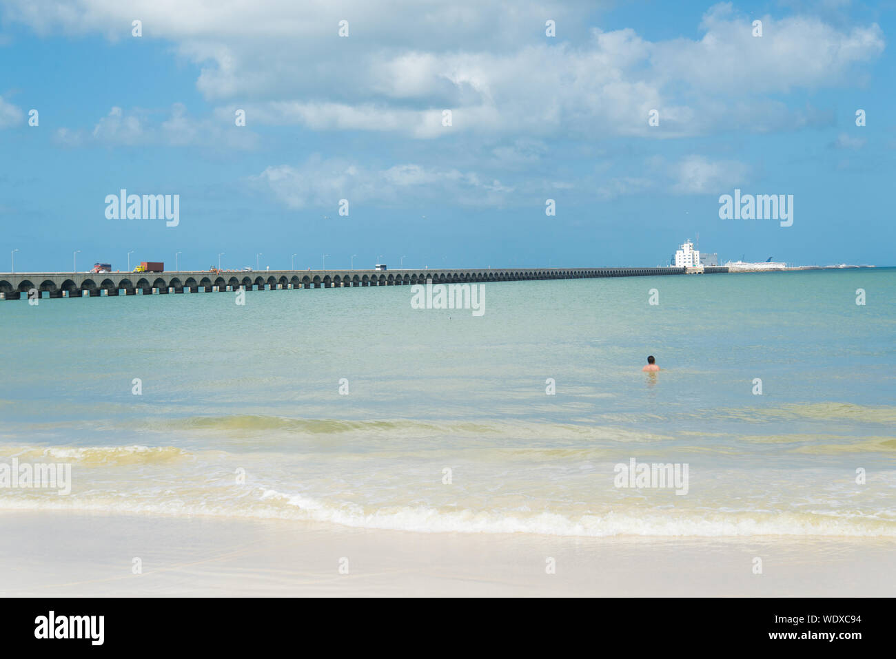 Progreso, Yucatan-Mexico Stock Photo