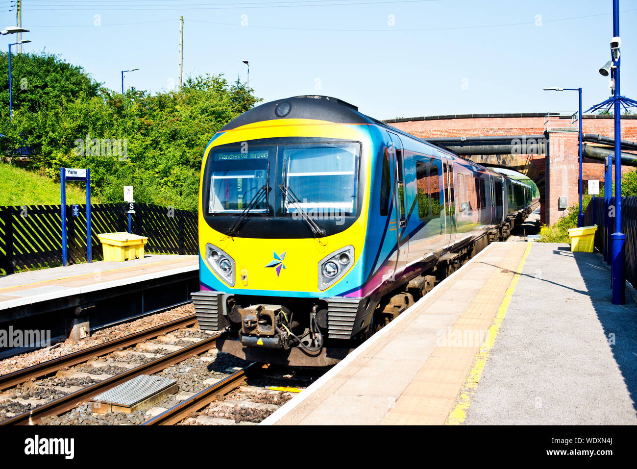 Transpennine Express, Yarm Railway Station, Yarm on Tees, England Stock