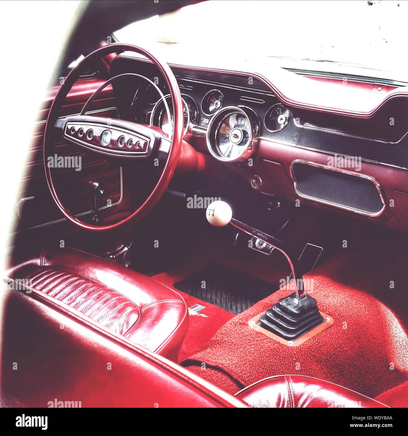 Car interior red hires stock photography and images Alamy