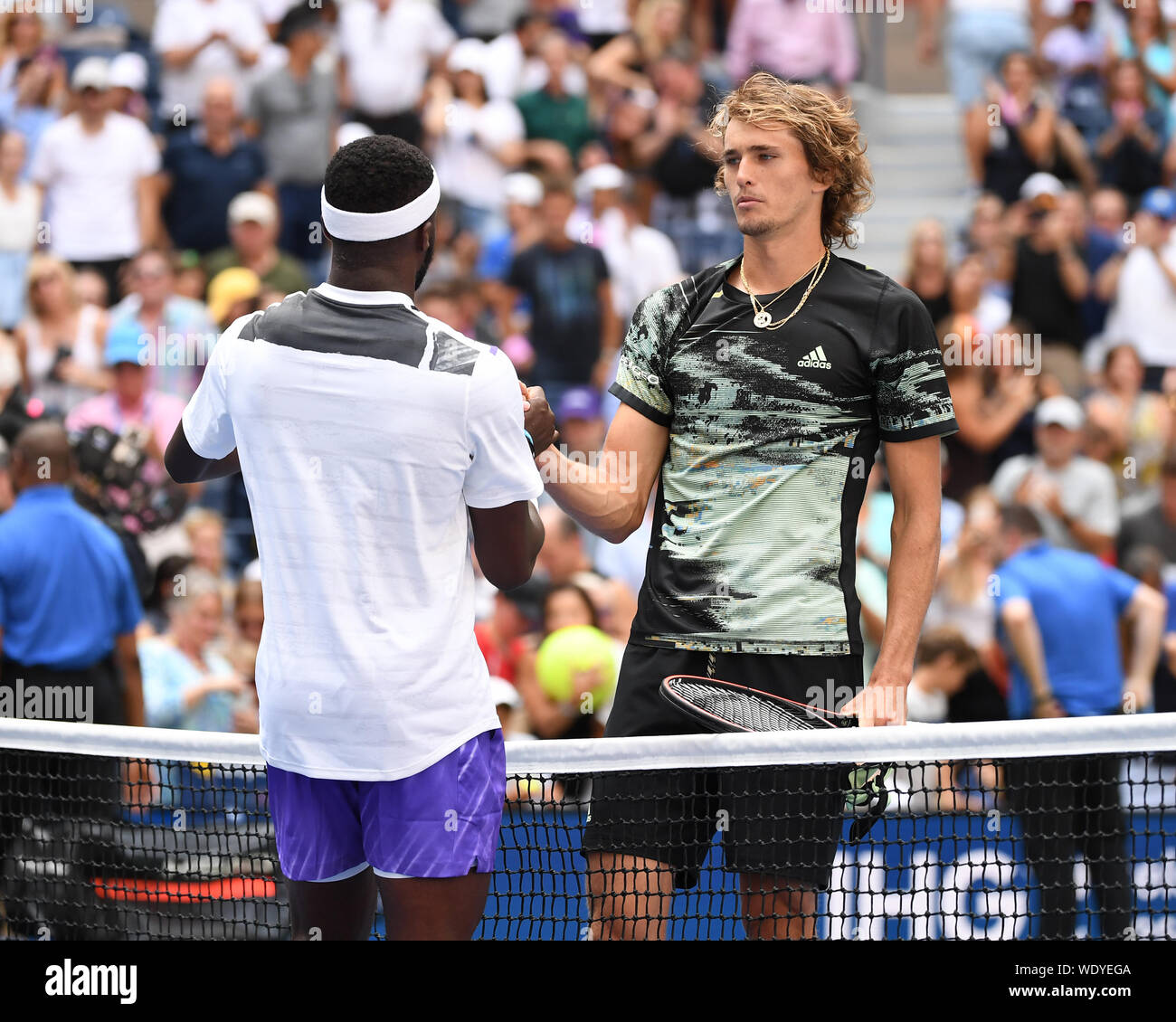 Alexander zverev arthur ashe stadium hi-res stock photography and