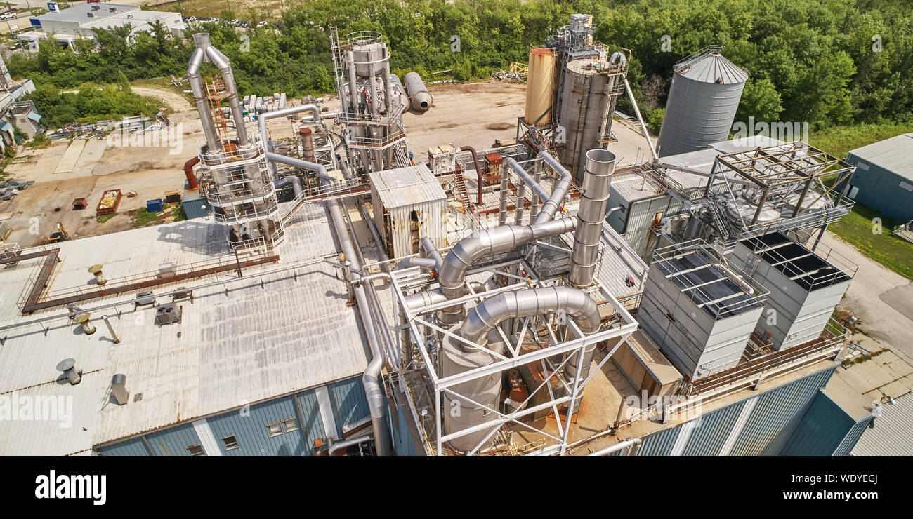 Old methanol production plant Stock Photo Alamy