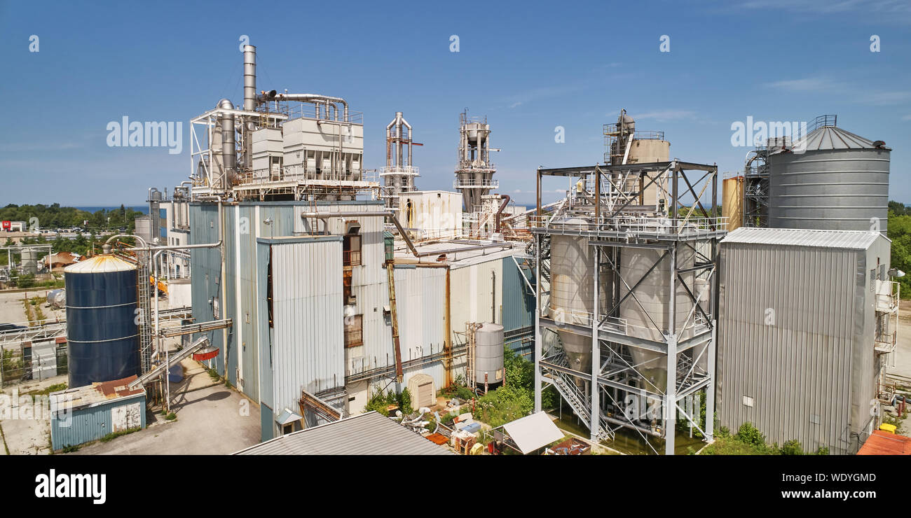 Old methanol production plant Stock Photo Alamy