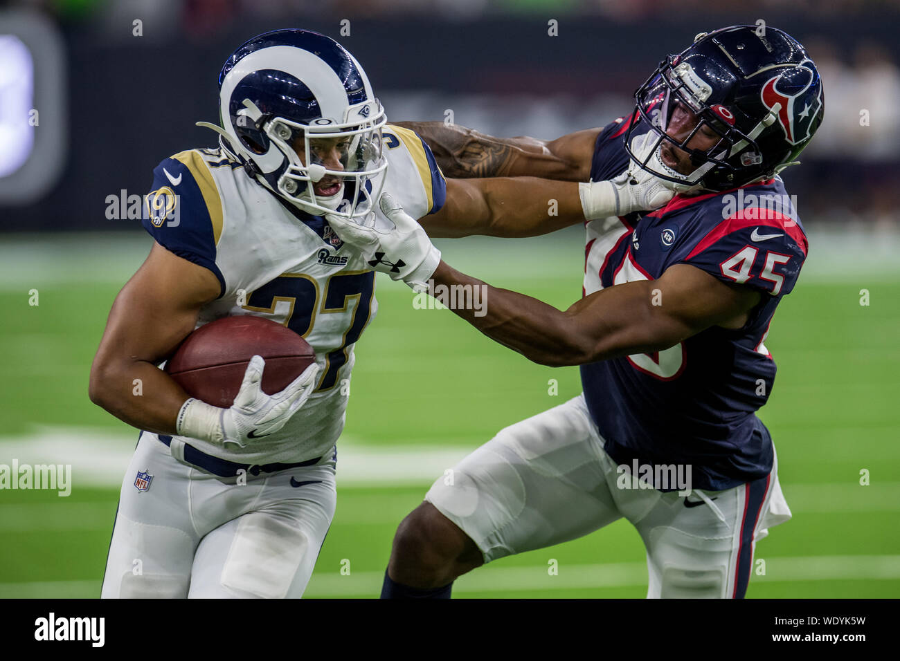 Houston, Texas, USA. 29th Aug, 2019. August 29, 2019: Houston Texans fans  during the 3rd quarter of an NFL football pre-season game between the Los  Angeles Rams and the Houston Texans at