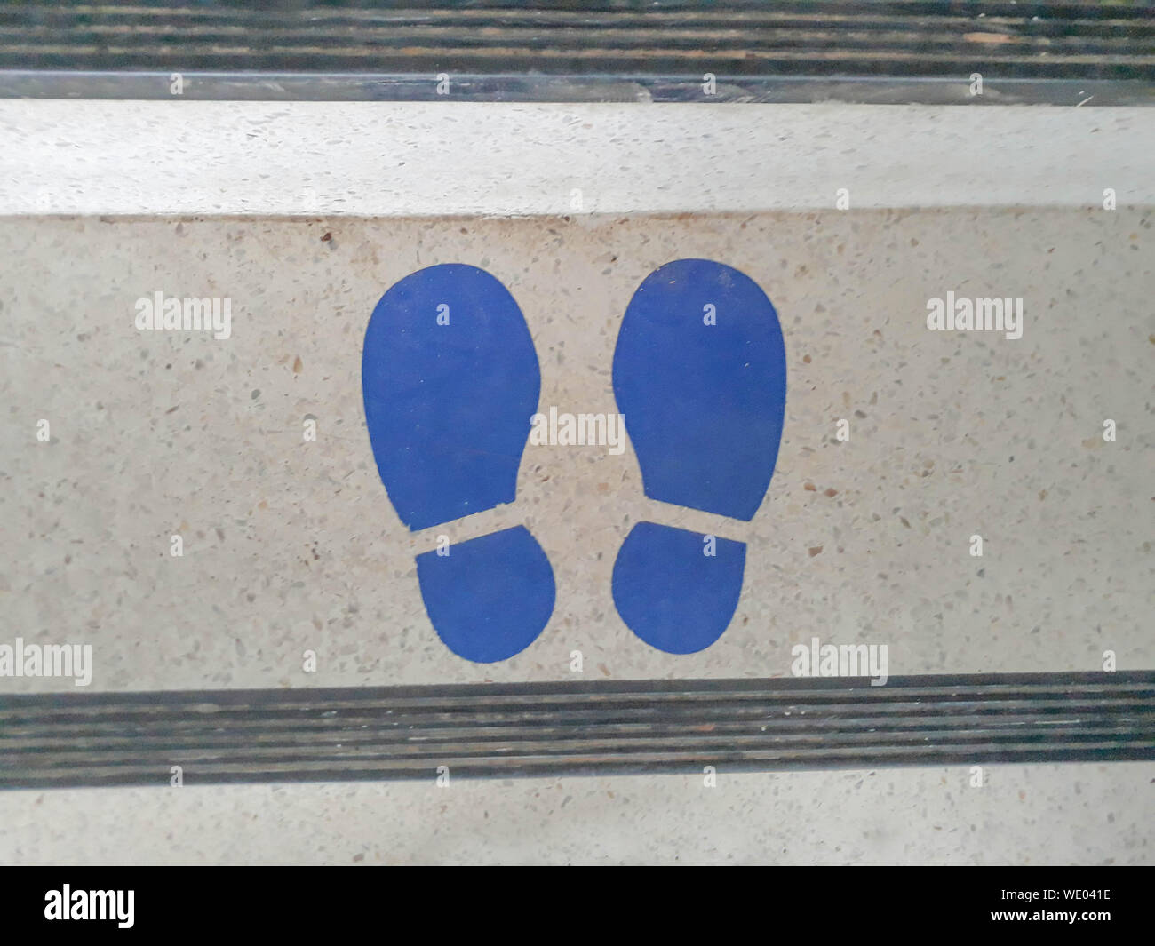 The Pedestrian Steps Stair The Symbol Of Feet To Stand Right Stock Photo Alamy