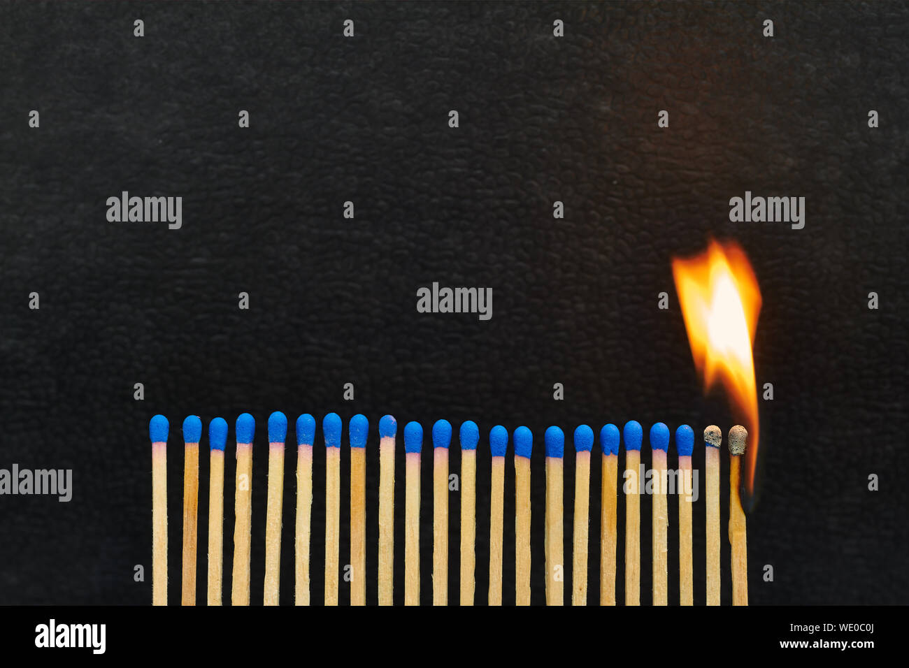 Black matchsticks hi-res stock photography and images - Alamy