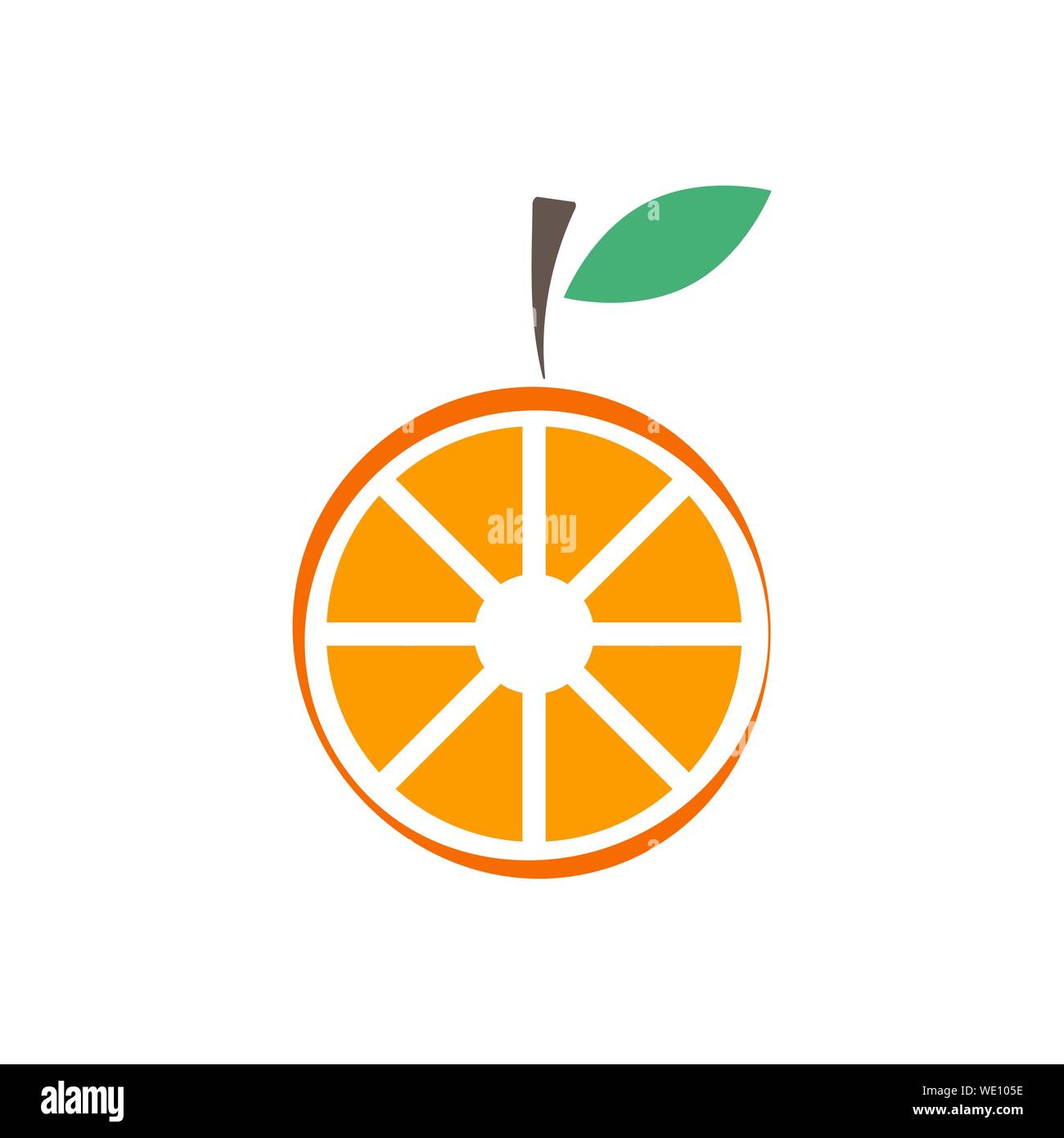 Orange fruit graphic design template vector isolated Stock Vector Image ...