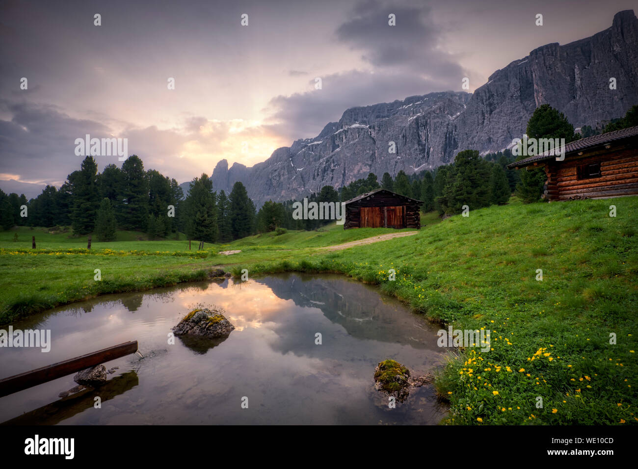 Selva di Val Gardena (Dolomites - Italy) Stock Photo