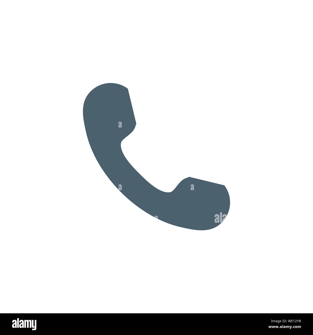 Handset related vector glyph icon. Stock Vector