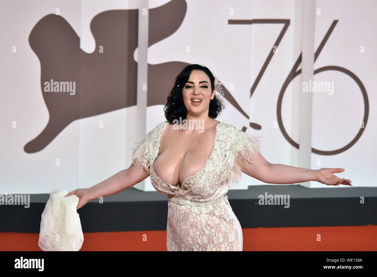 VENICE, ITALY - 29th August, 2019. Francesca Giuliano attends the red carpet of AD ASTRA during the 76th Venice Film Festival on August 29, 2019 in Venice, Italy. © Andrea Merola/Awakening/Alamy Live News Stock Photo