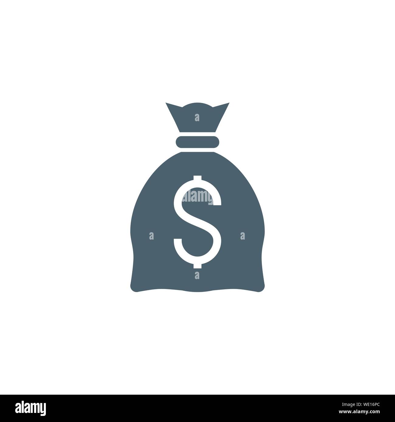 Money Bag with Dollar related vector glyph icon Stock Vector Image ...