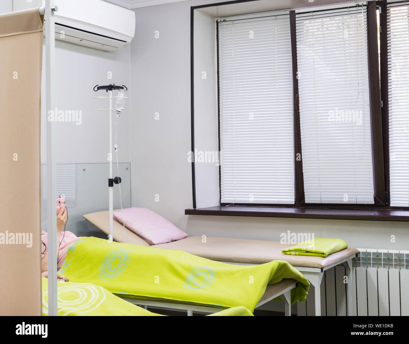 a room with a patient in a modern clinic Stock Photo