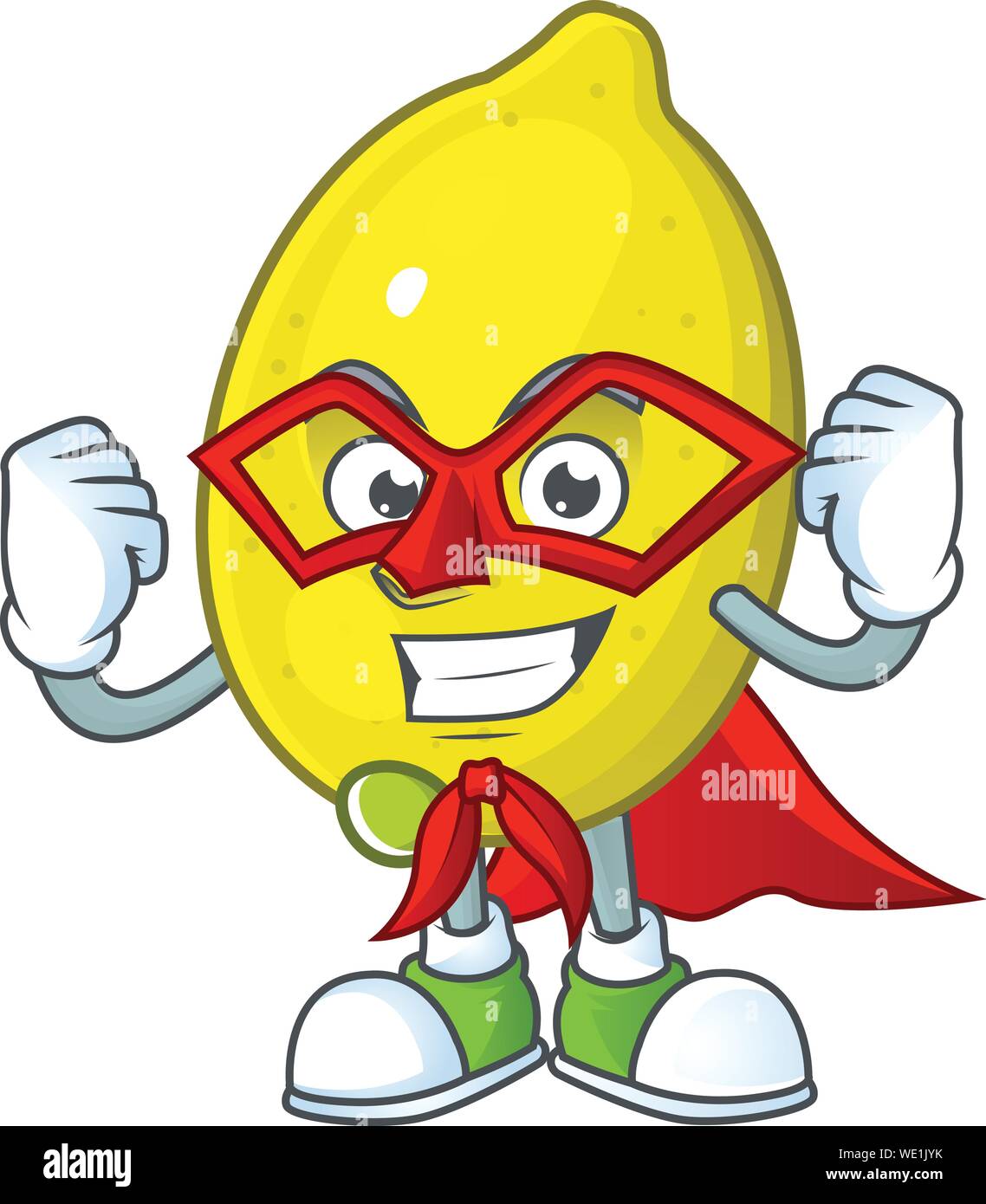 Super hero lemon character with design cartoon mascot Stock Vector Image &  Art - Alamy