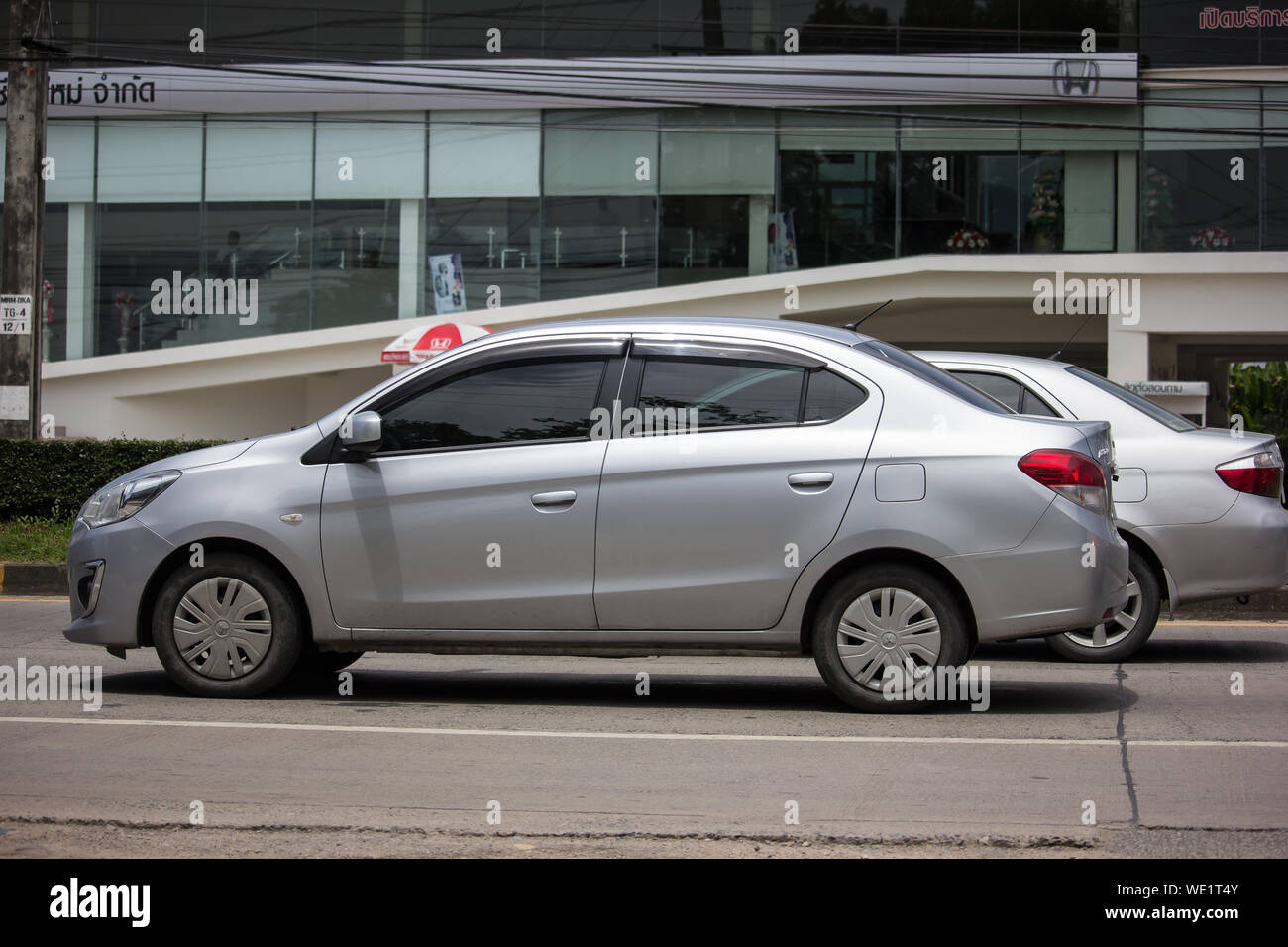 Chiangmai, Thailand - August 20 2019: Private car Mitsubishi 
