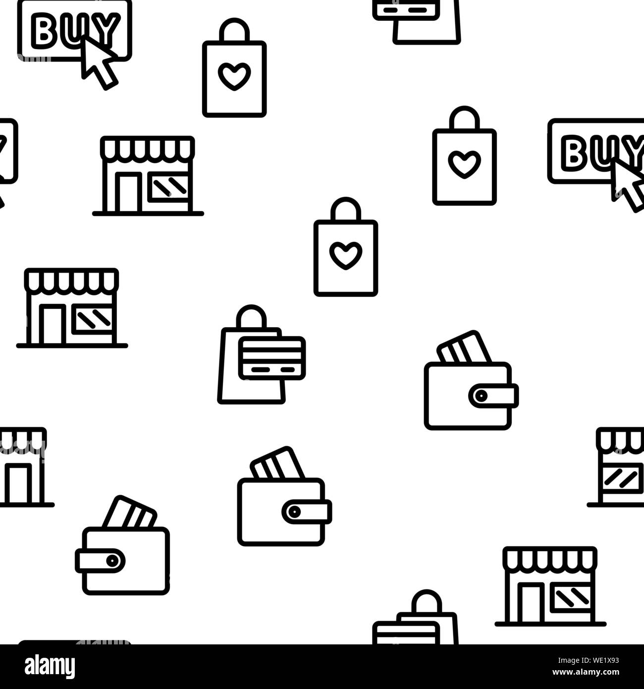 Buyer Elements Seamless Pattern Vector Stock Vector Image & Art - Alamy