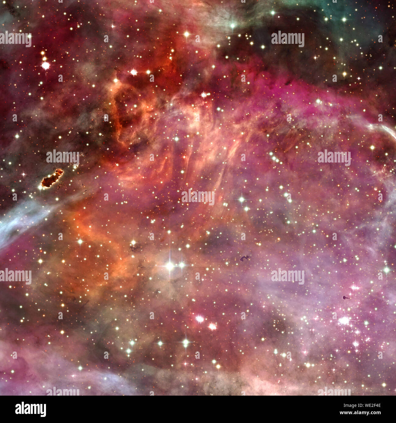Universe filled with stars, nebula and galaxy. Elements of this image ...