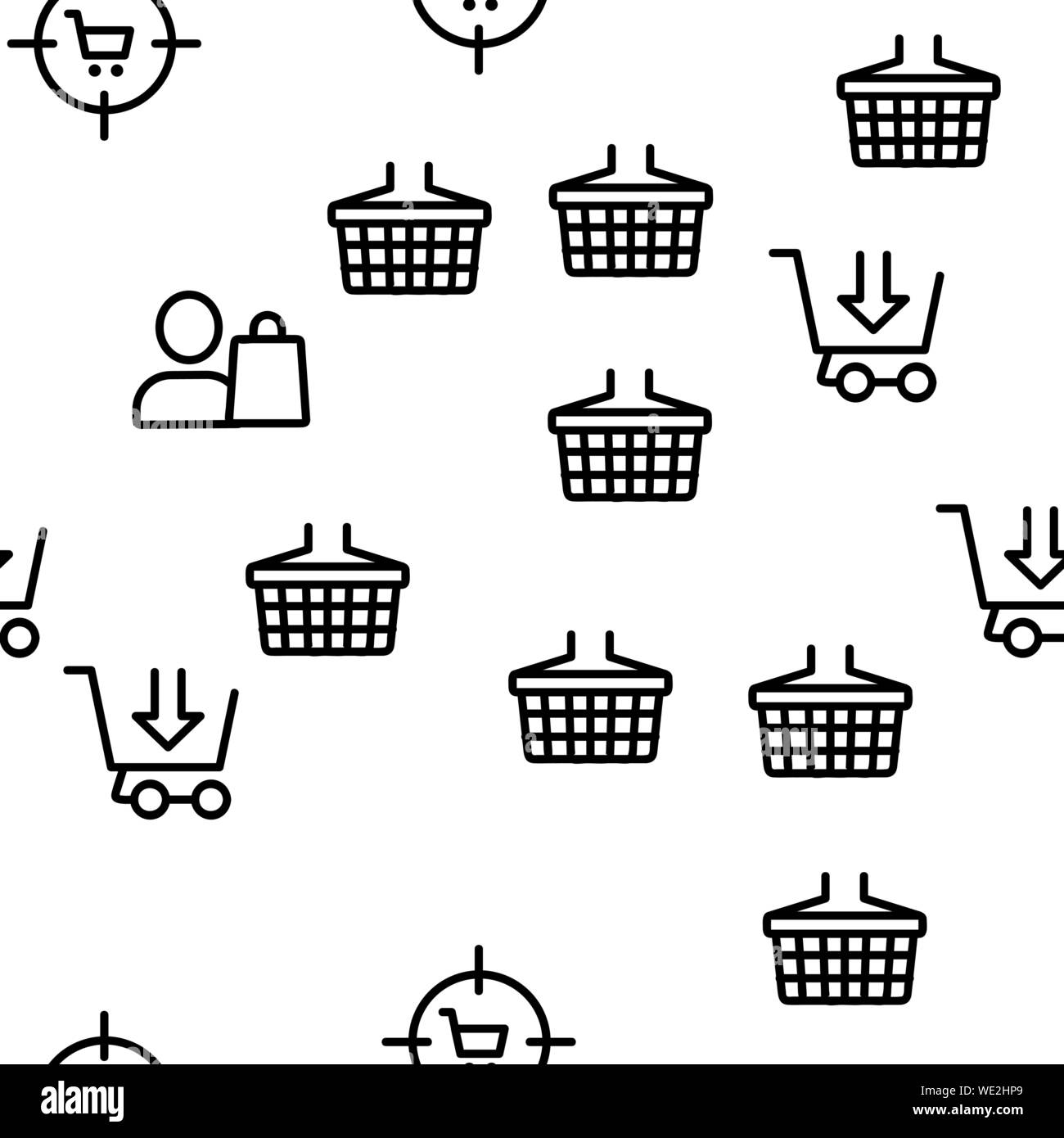 Buyer Elements Seamless Pattern Vector Stock Vector Image & Art - Alamy
