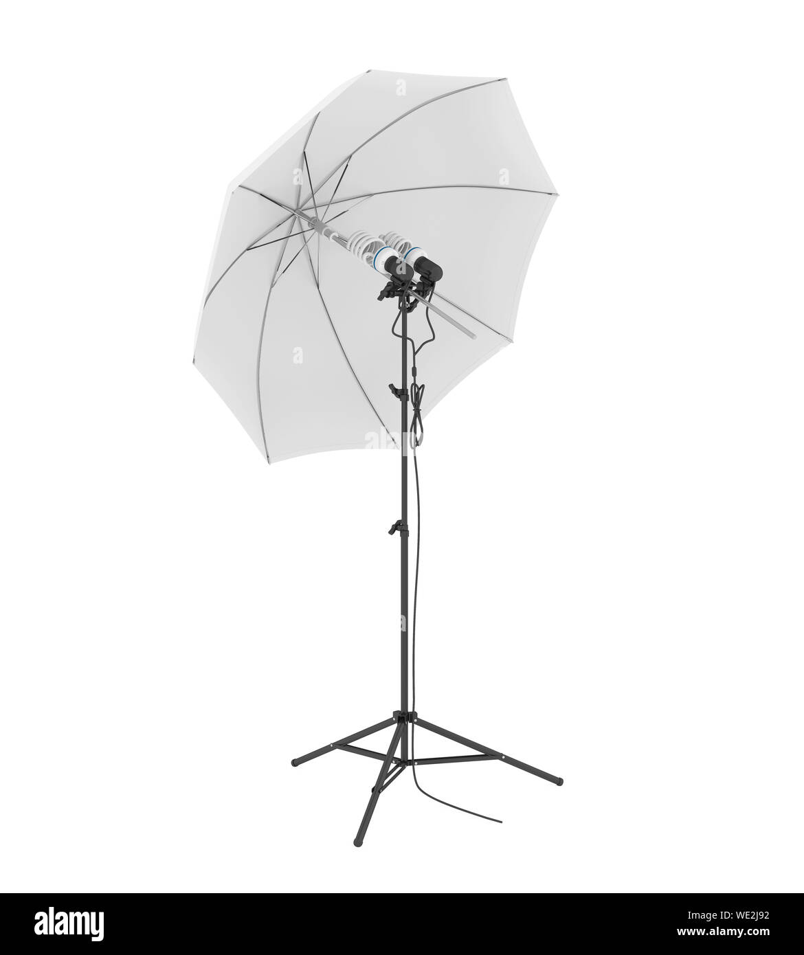 Studio Lighting with Umbrella Isolated Stock Photo Alamy