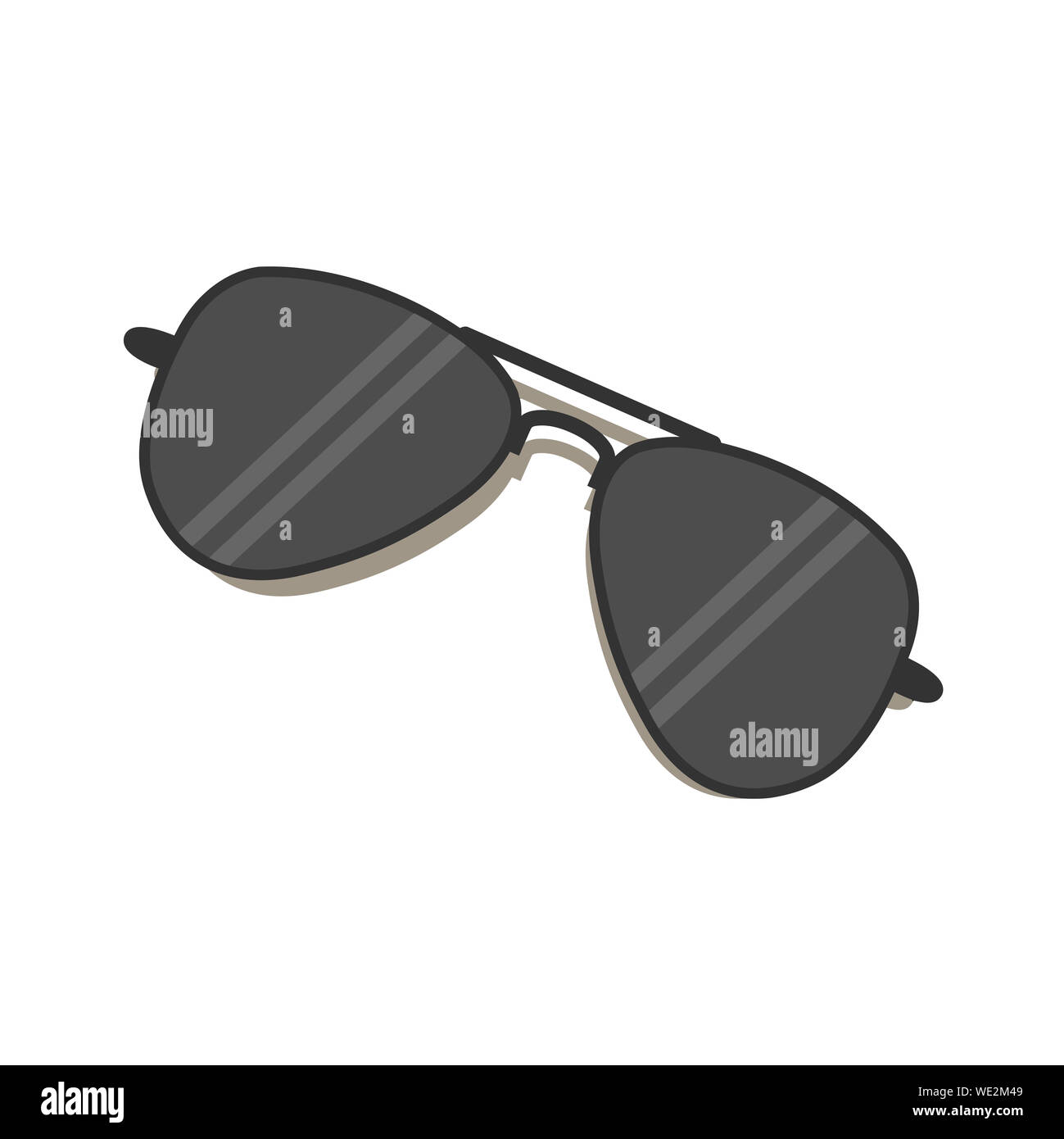 sunglasses black uv protection style illustration Stock Photo Alamy