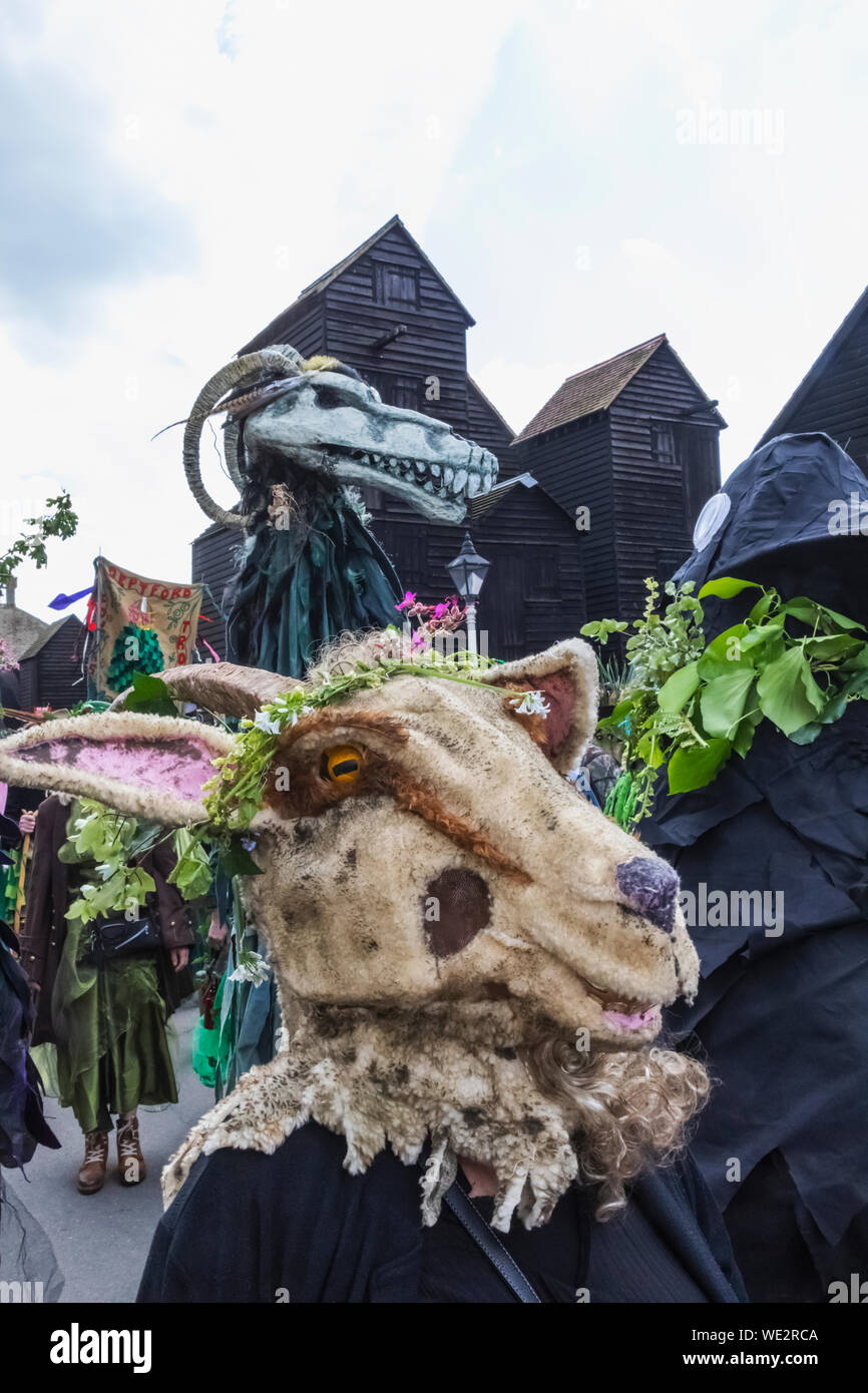 England, East Sussex, Hastings, The Annual Traditional Jack in the Green Festival aka The Green