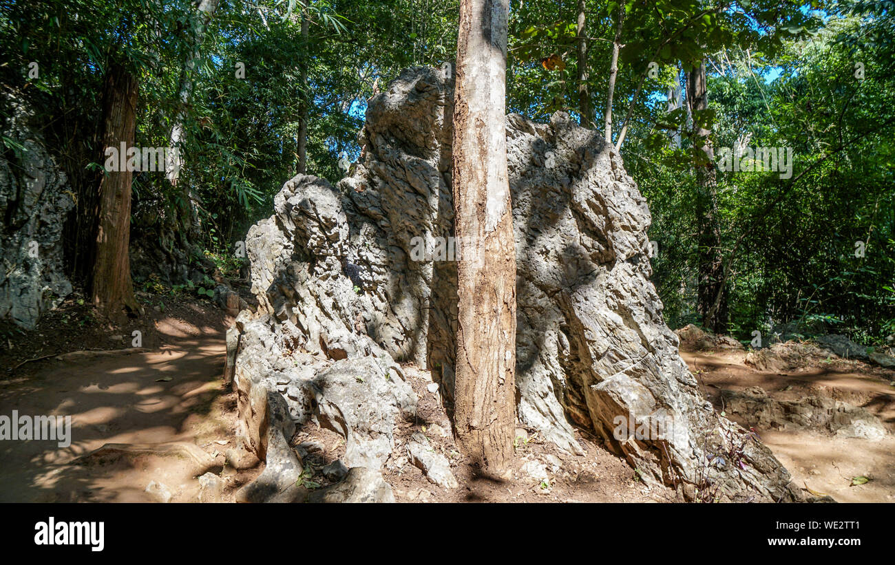 Lod Cave near Pai, North of Thailand Stock Photo