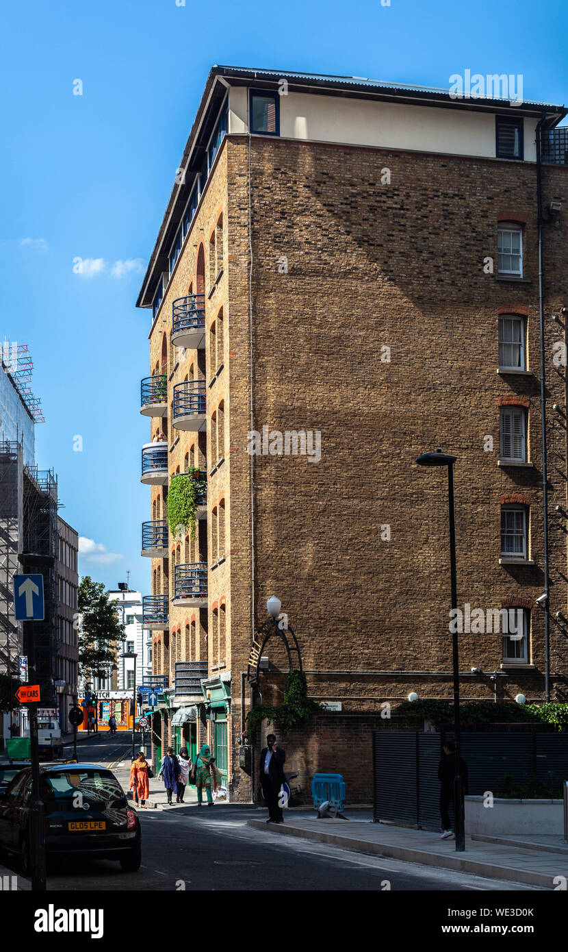 A mid rise residential building, London, England, UK. Stock Photo
