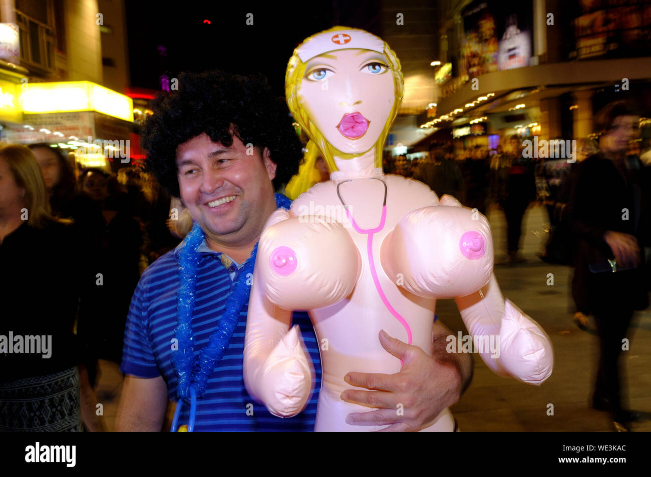 men with blow up dolls
