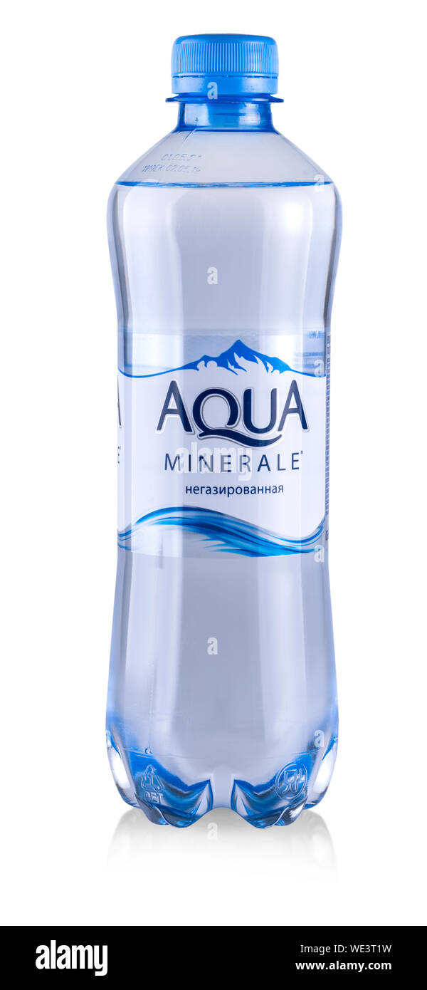 kamchatka, Russia 23 August 2019. Aqua minerale, mineral water isolated