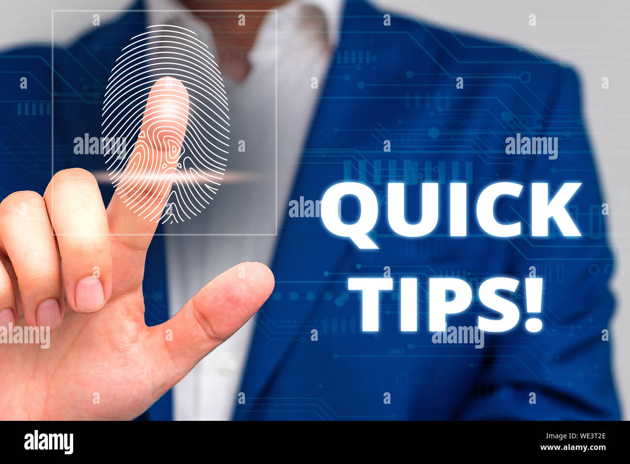 Conceptual hand writing showing Quick Tips. Concept meaning small but ...