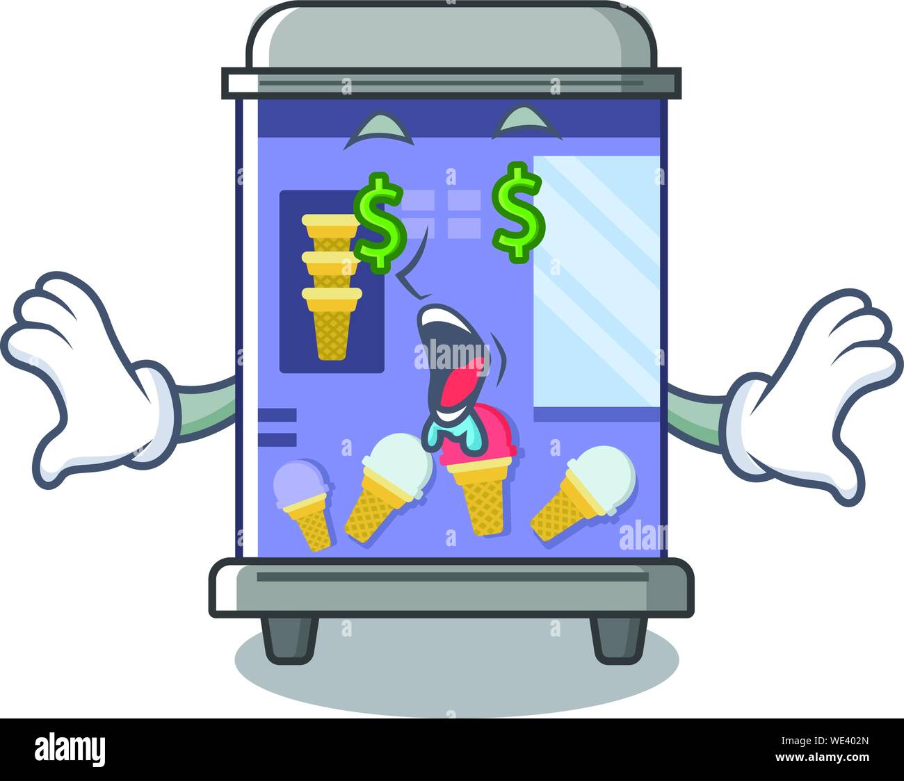 Gold vending machine Stock Vector Images - Alamy