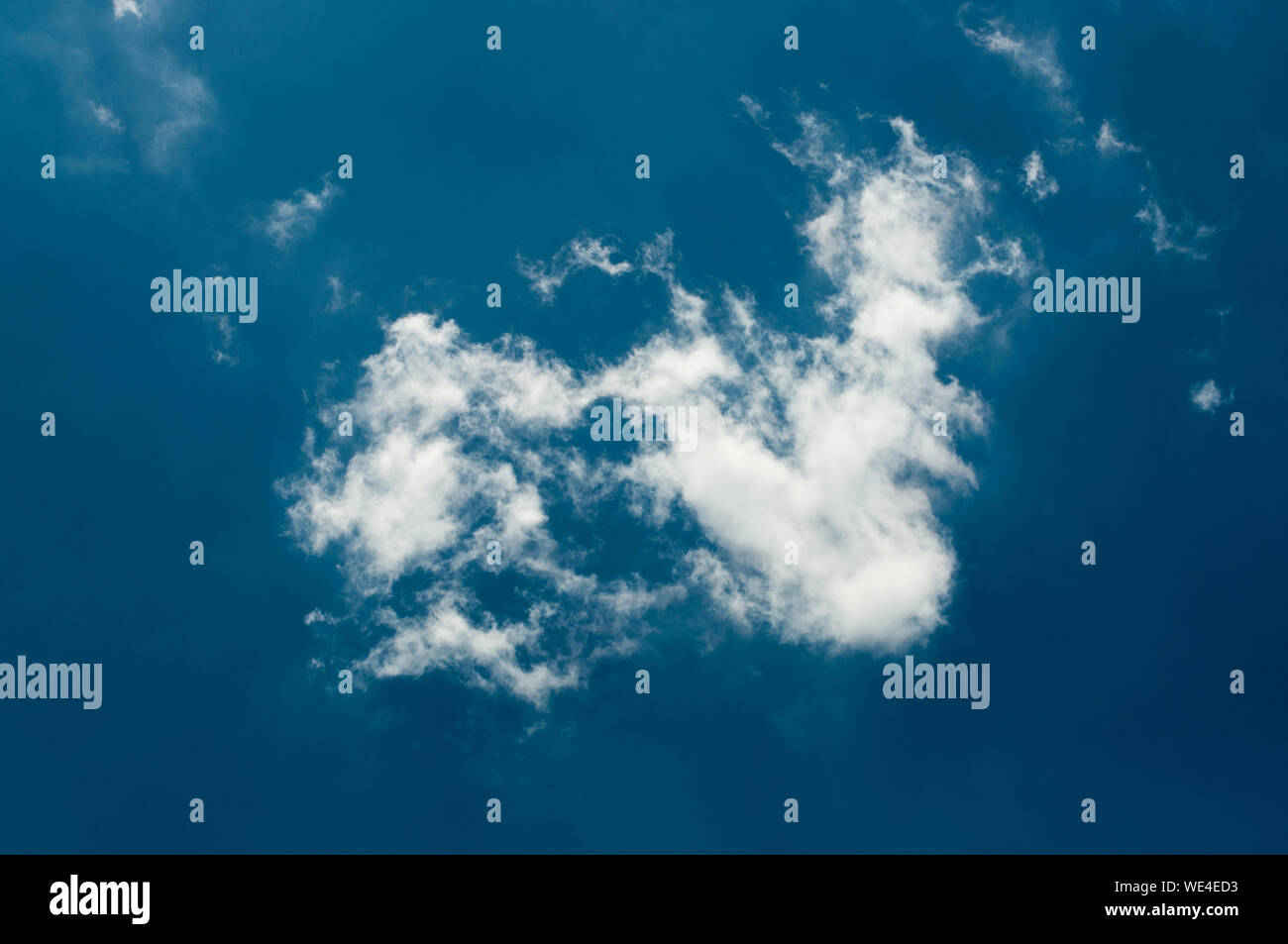 beautiful blue sky with puffy white cloud Stock Photo - Alamy