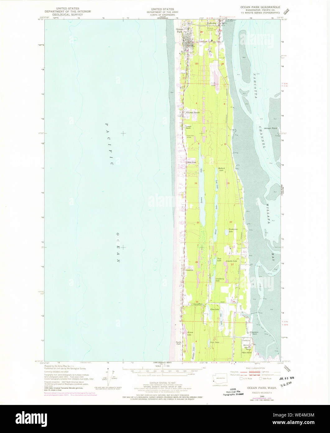 Ocean park washington map hires stock photography and images Alamy