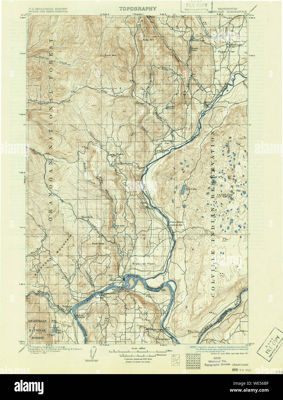 Map of okanogan hires stock photography and images Alamy