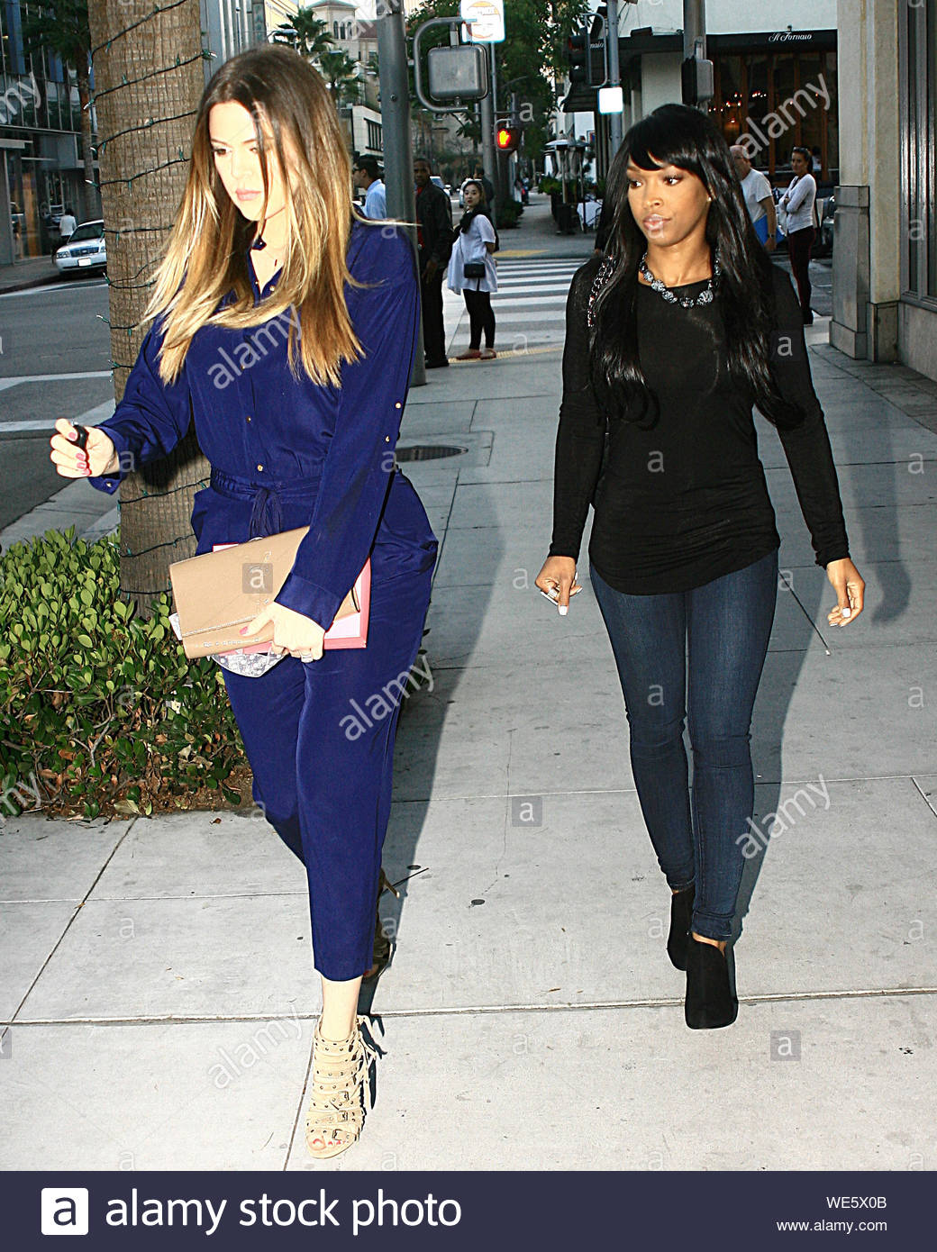 khloe kardashian blue jumpsuit