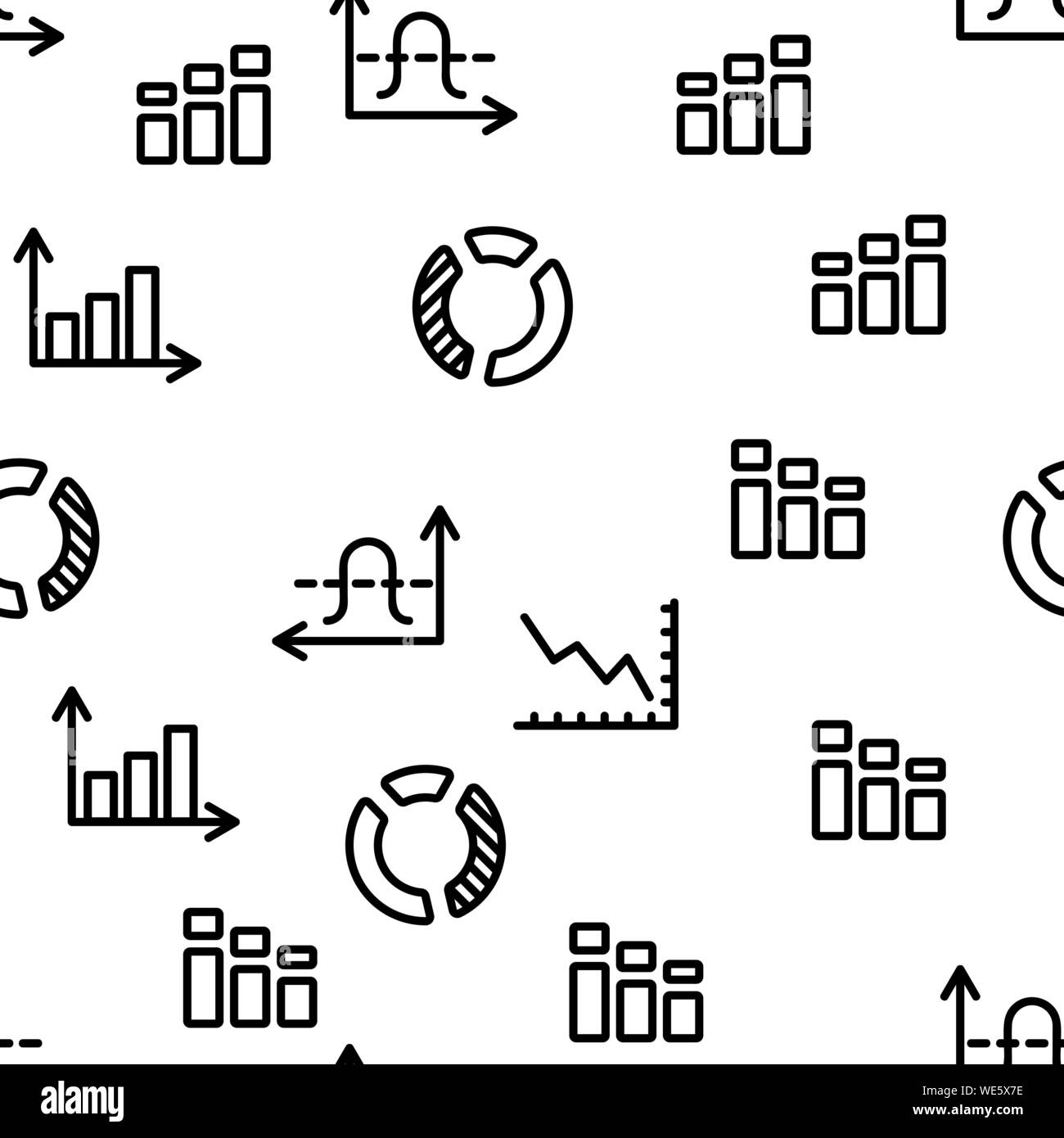 Graph Seamless Pattern Vector Stock Vector Image & Art - Alamy