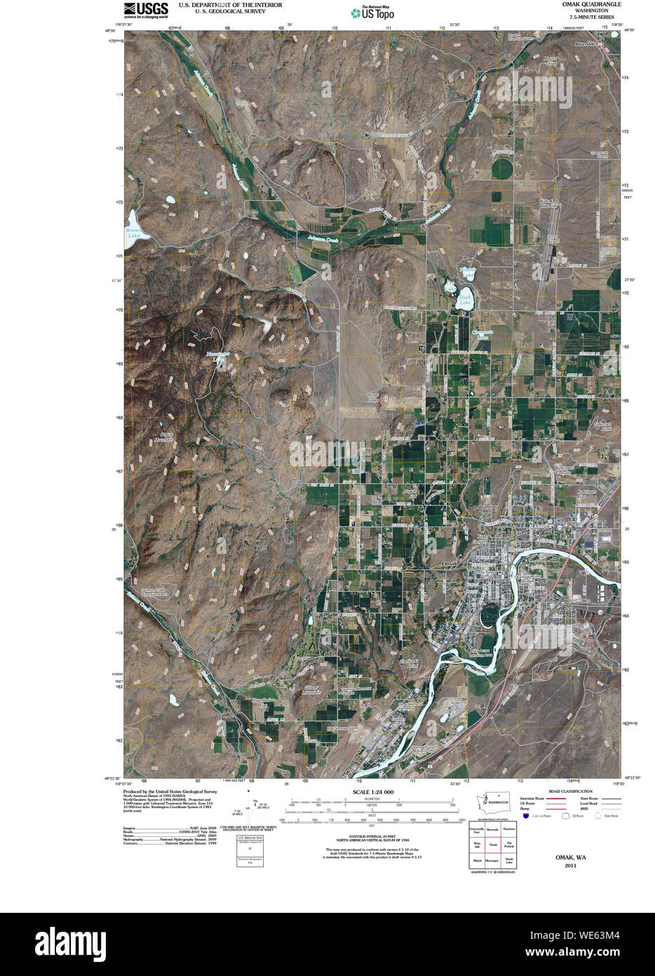 Omak map Cut Out Stock Images & Pictures Alamy