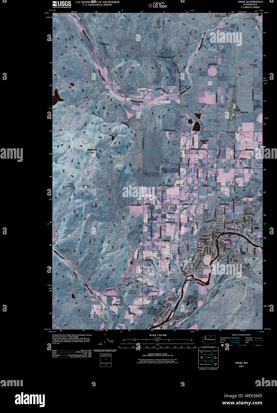 Map of omak washington state hires stock photography and images Alamy