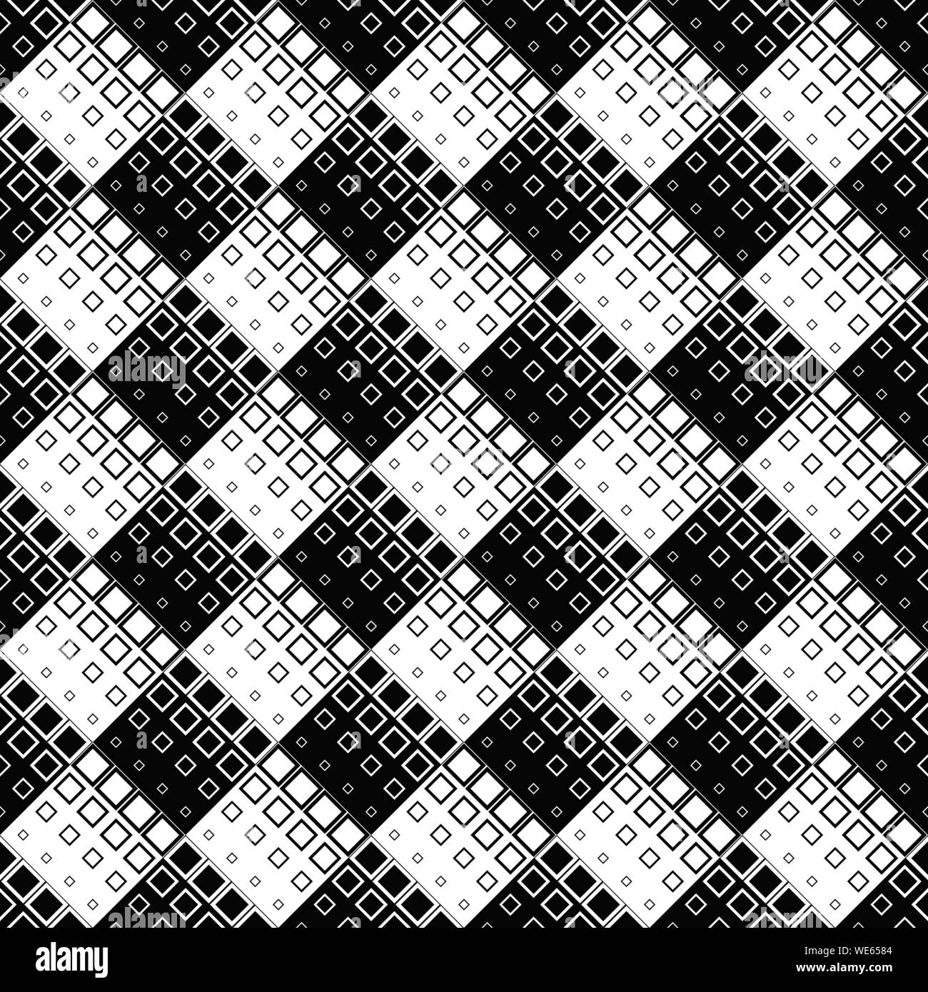 Geometrical seamless monochrome diagonal square pattern background ...