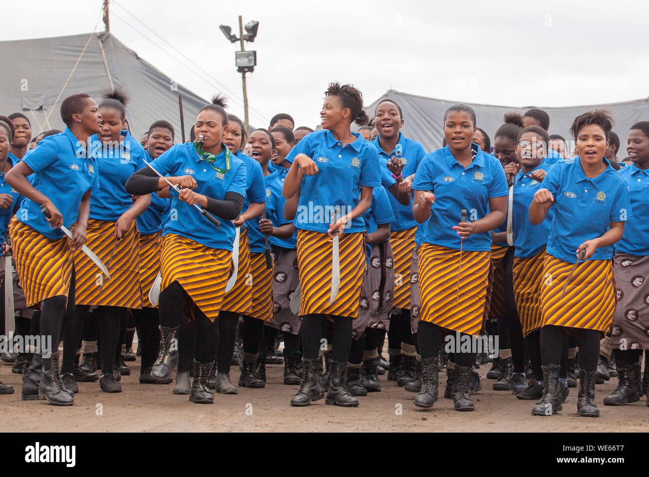 Mbabane, Swaziland - August 31, 2017: Umhlanga Reed Dance ceremony ...
