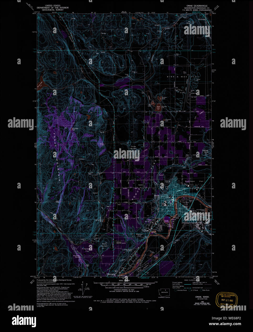 Map of omak washington hires stock photography and images Alamy