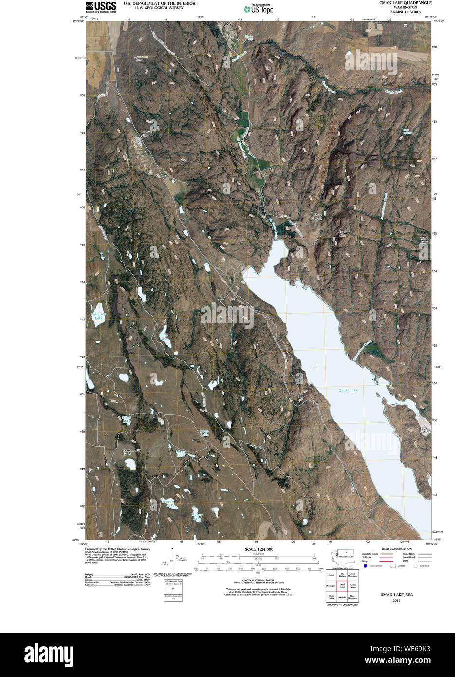 Map of omak washington Cut Out Stock Images & Pictures Alamy