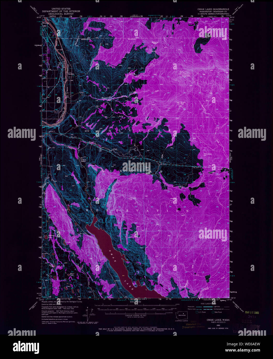 Map of omak washington hires stock photography and images Alamy
