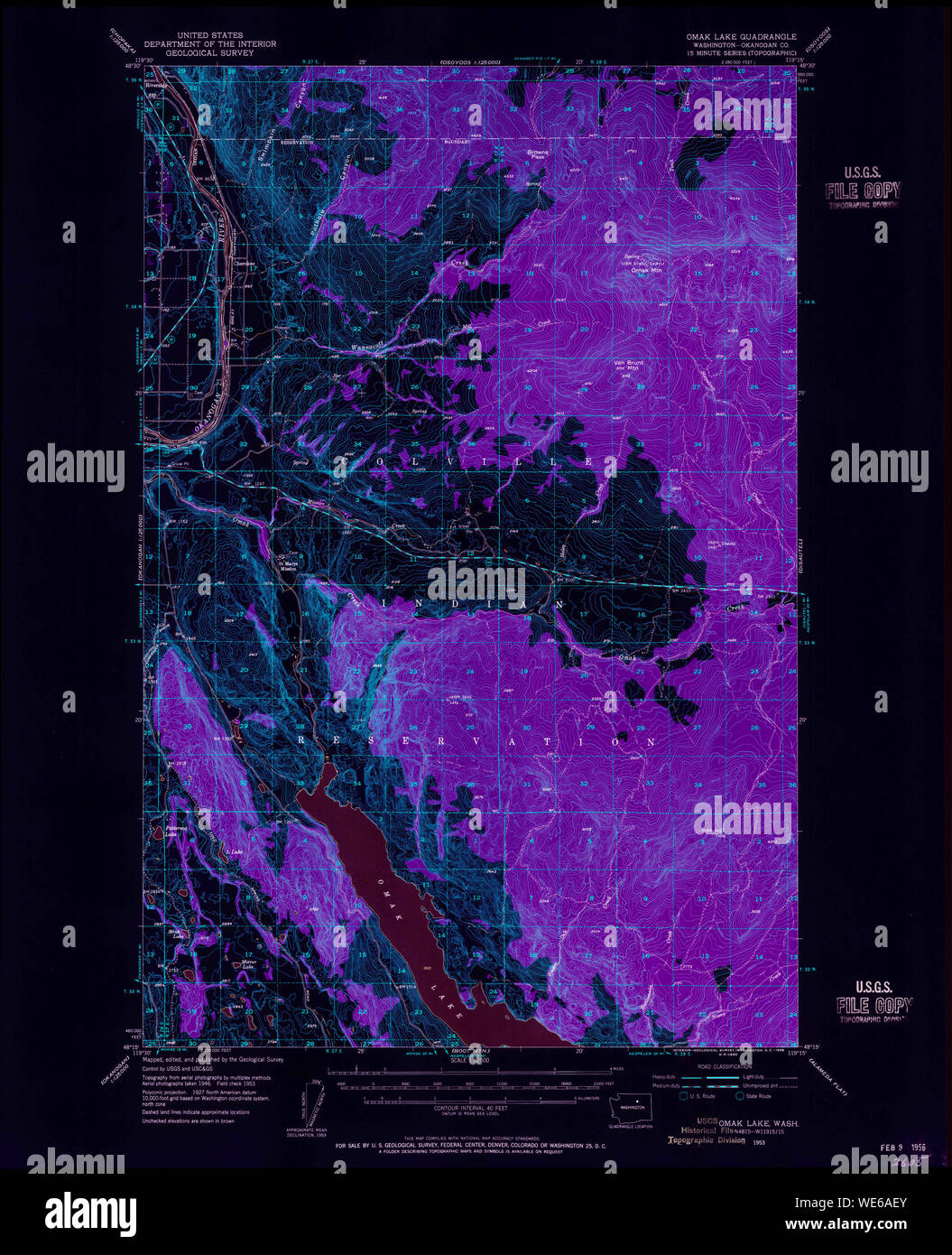 Map of omak washington state hires stock photography and images Alamy