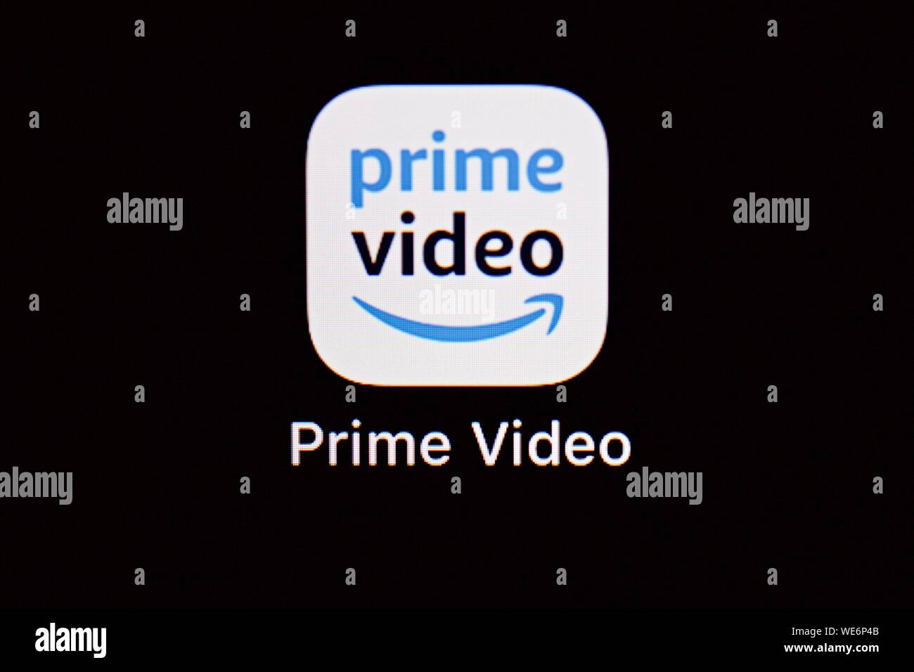 Amazon Prime Video App Icon Stock Photo Alamy