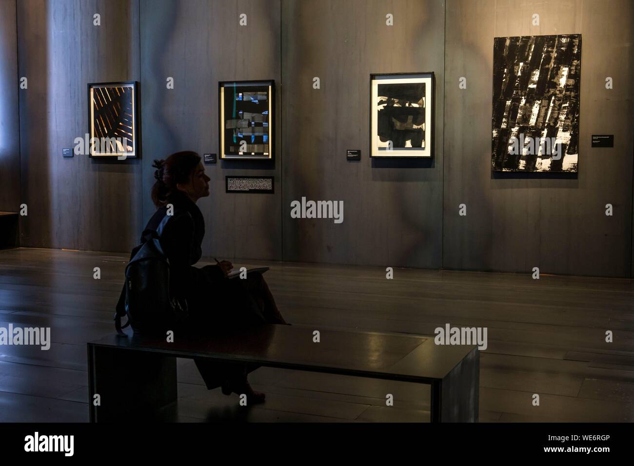 France, Aveyron, Rodez, the Soulages Museum, designed by the Catalan architects RCR associated with Passelac & Roques Stock Photo