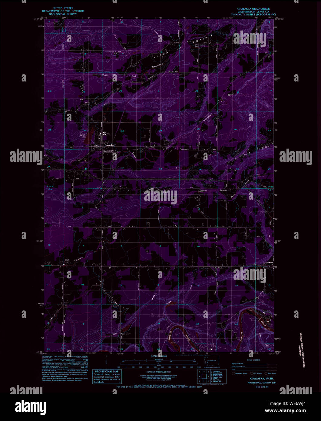 Map of onalaska hires stock photography and images Alamy