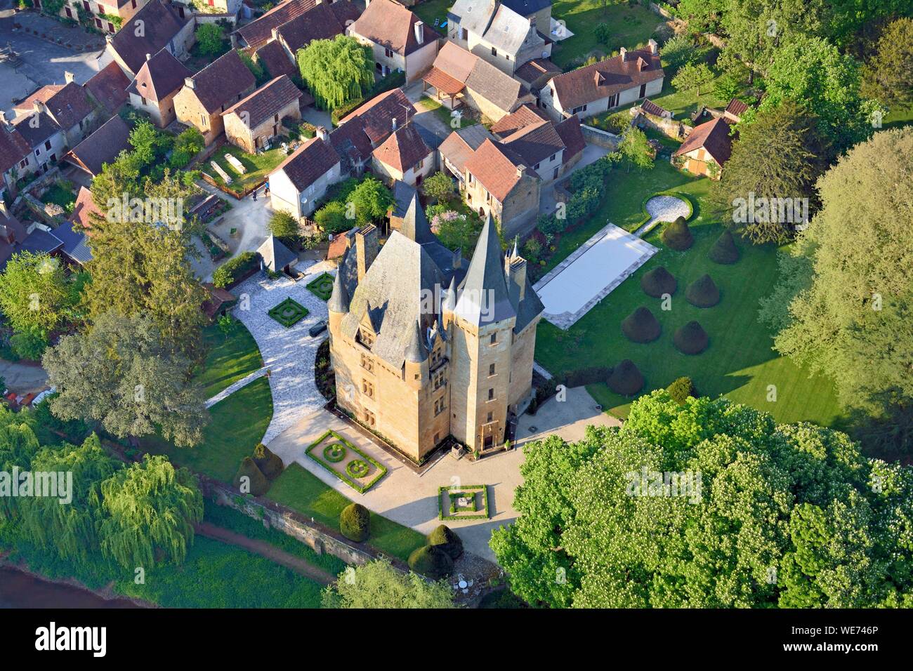 Medieval Village Castle Art High Resolution Stock Photography And Images Alamy