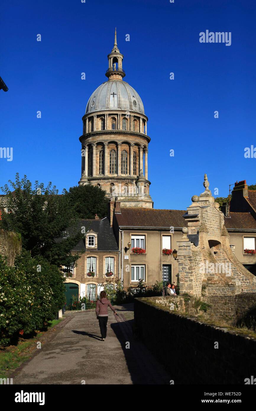 France, Pas de Calais, Boulogne sur Mer, Basilica of Notre Dame of the Immaculate Conception of Boulogne sur Mer Stock Photo