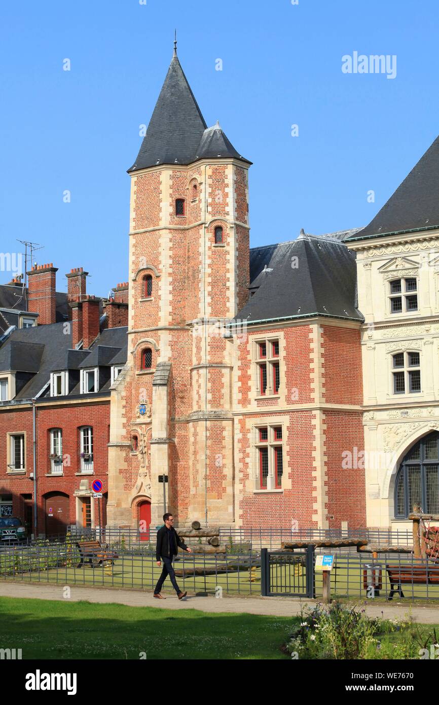 France, Somme, Amiens, Logis du roi House of Sagittarius in Amiens Stock Photo
