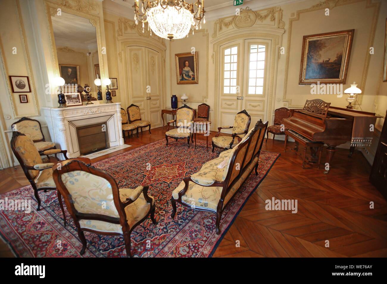 France, Somme, Amiens, Jules Verne Museum, home of Jules Verne, 2 Rue ...