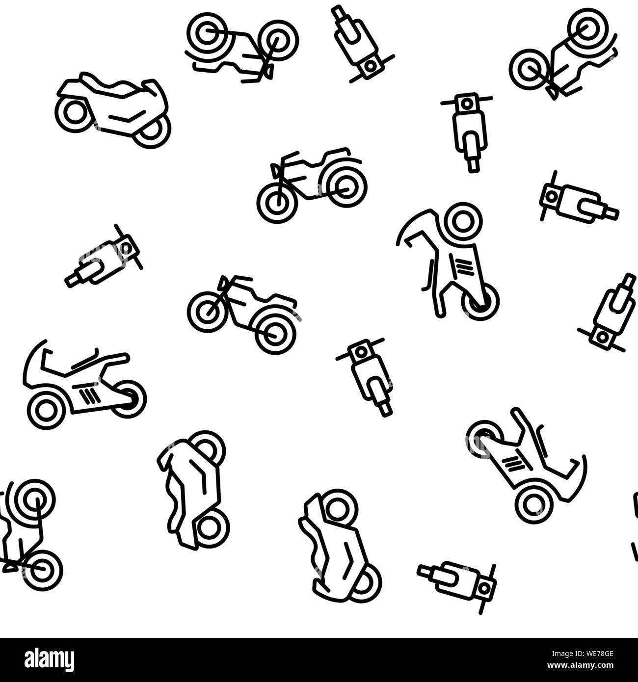 Motorcycle details Stock Vector Images - Alamy